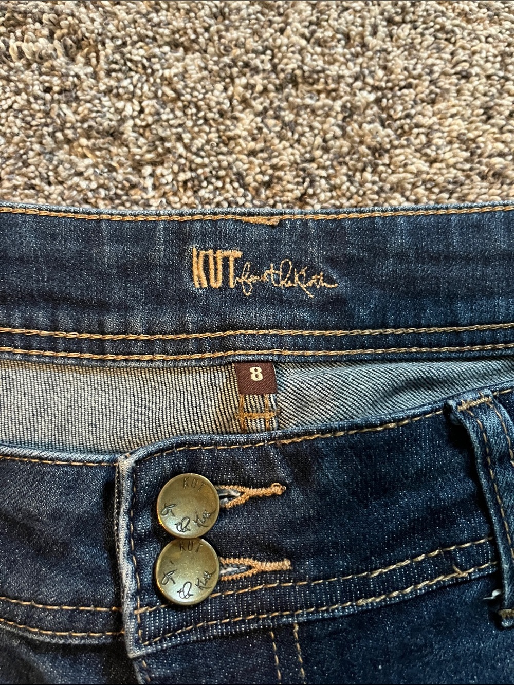 Kut from the Kloth Cropped Cuffed Jeans Capri - Picture 6 of 11